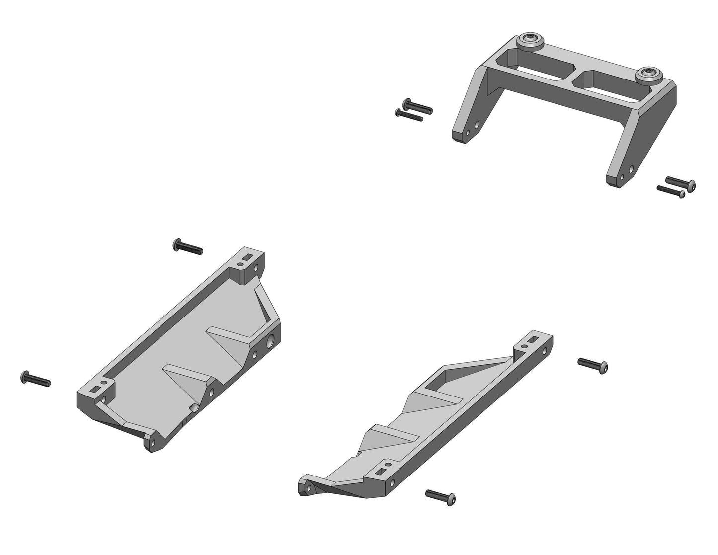 ShrinkRC Body Mounts for RC4WD Chevrolet K10 Scottsdale