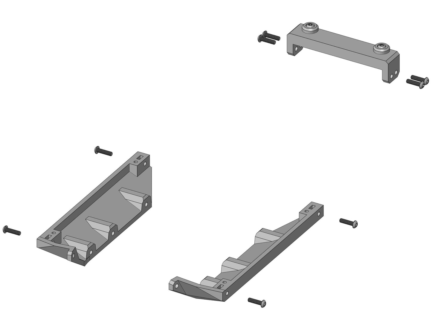 ShrinkRC Body Mounts for RC4WD Chevrolet K10 Scottsdale