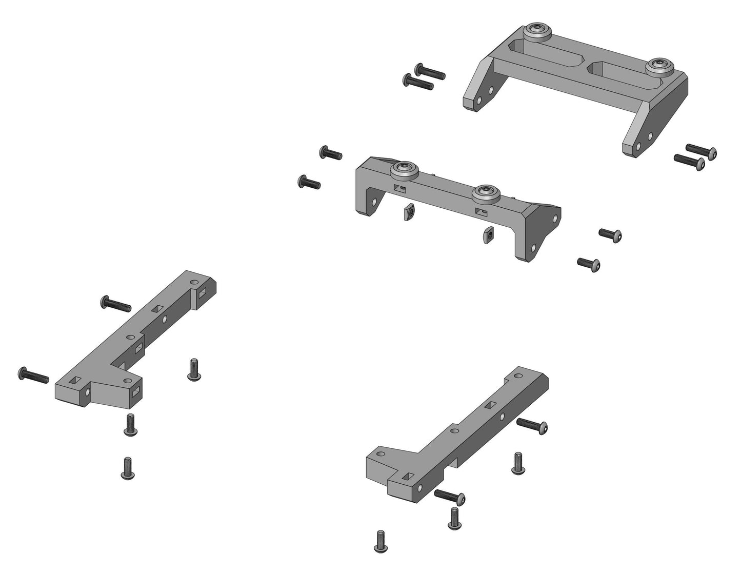 ShrinkRC Body Mounts for RC4WD Blazer Converted to Truck