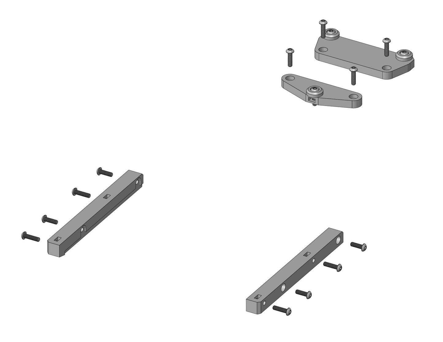 ShrinkRC Body Mounts for RC4WD Blazer Converted to Truck