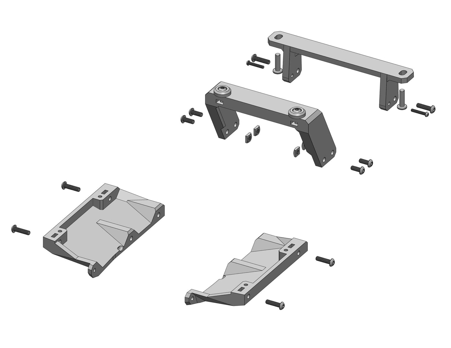 ShrinkRC Body Mounts for Tamiya Tundra