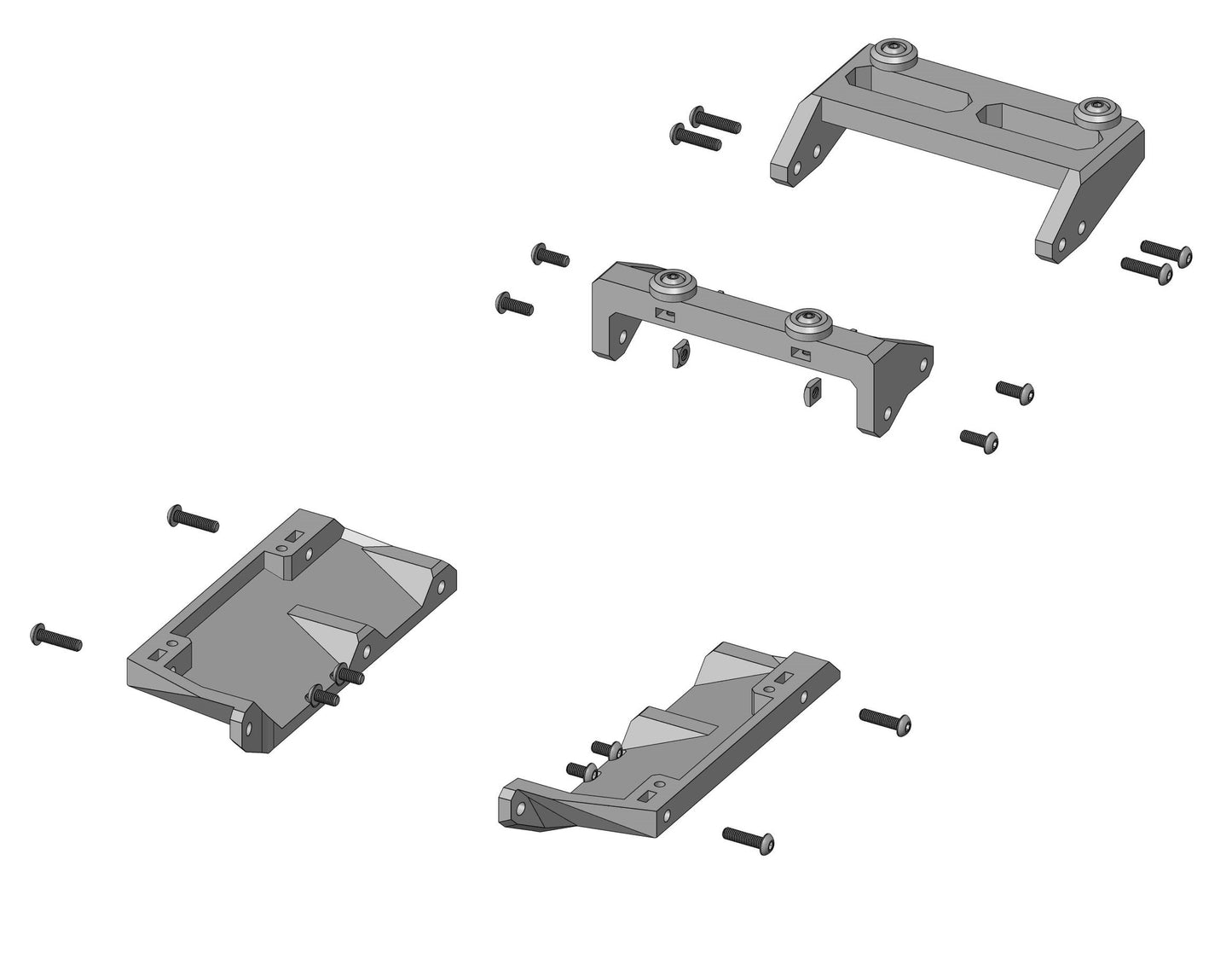 ShrinkRC Body Mounts for RC4WD Blazer Converted to Truck