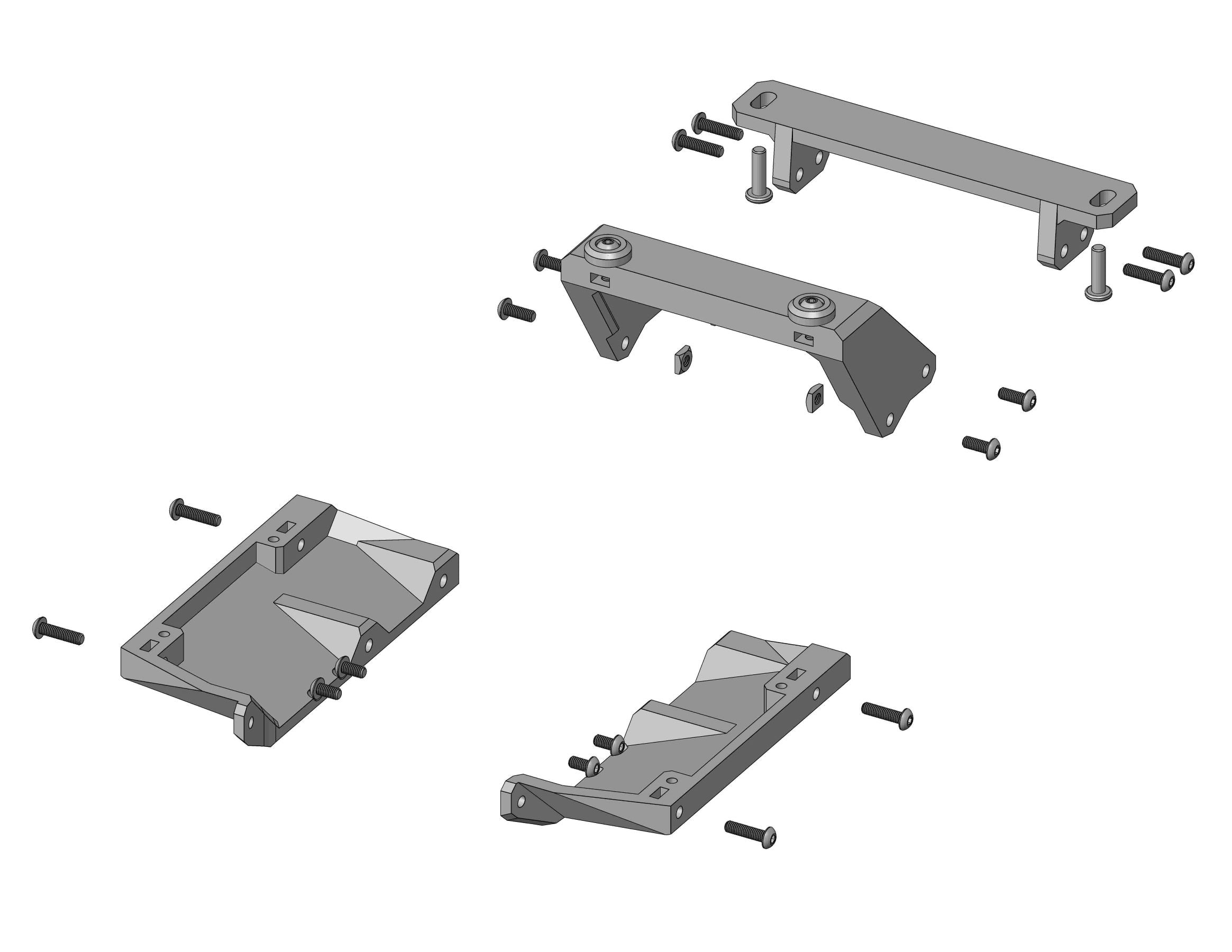 ShrinkRC Body Mounts for Tamiya Tundra